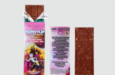 Trippy Flip Mushroom Cannabis Infused Chocolate Bar