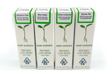 Raw Garden Carts, refined live resin, 1.1 grams